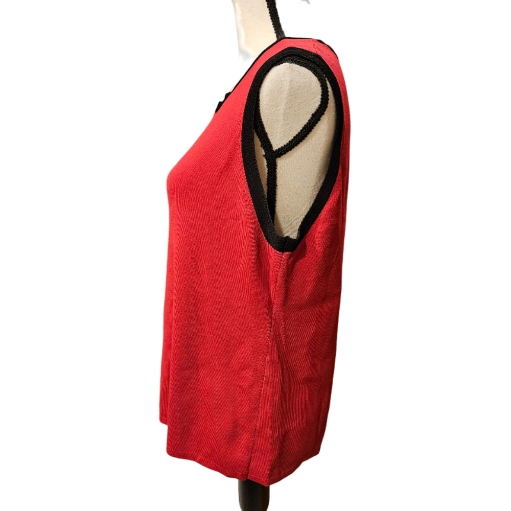 Yarns & Stitches Red and Black Sweater Vest - Picture 3 of 7